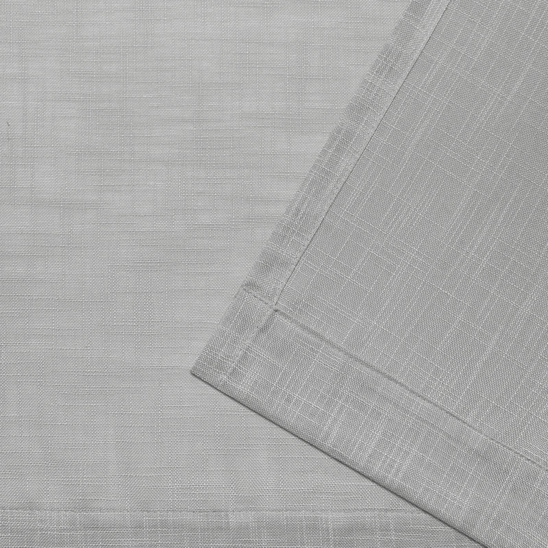 Silver Sheer Polyester Tab Top Window Curtain Panels, 54" x 96"