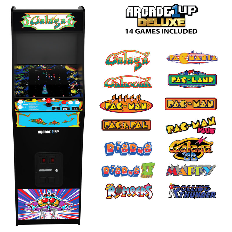 Arcade1up GALAGA Deluxe Arcade Machine 14 jeux en 1