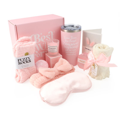 Relaxing Care Self Care Gifts Basket for Mothers Day, Birthday Gifts for Women