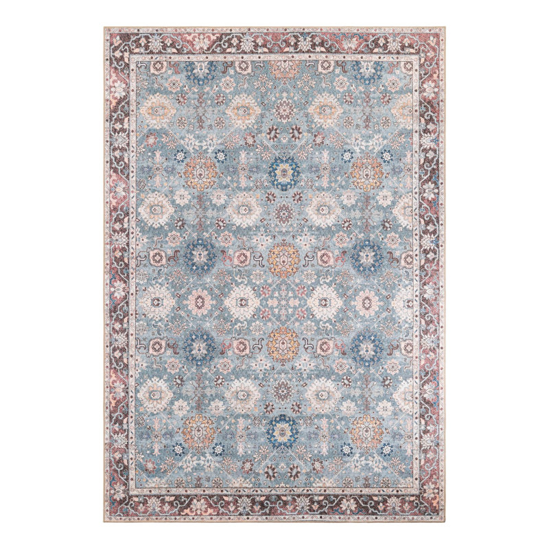 Bungalow Rose Esther Timeless Rug, Rectangle 8 pi 4 po x 12 pi