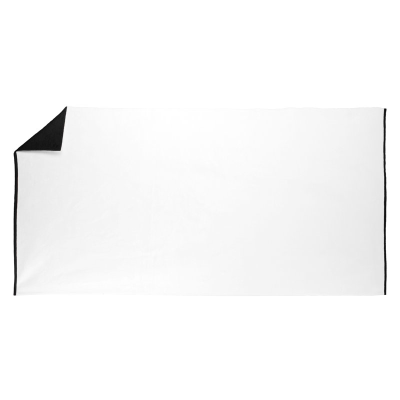 Anouk Cotton Blend Midweight Beach Towel, Black