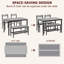 Dining Table Set For 4, With Bench & 2 Chairs-1952102700-1952102699