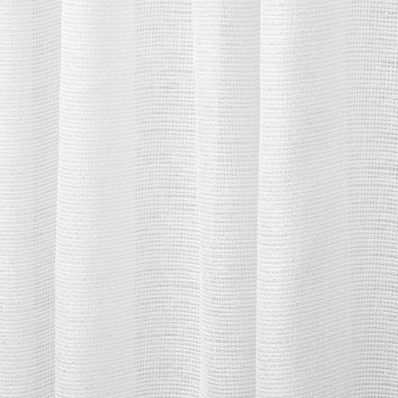 Exclusive Home Miami Semi-Sheer Textured Indoor/Outdoor Grommet Top Curtain Panel Pair, 54" W x 108" L, Winter White