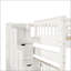 Full Over Full Bunk Bed With Shelves And 6 Storage Drawers-1243893185