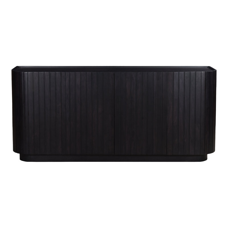 Povera 72'' W Solid Wood Sideboard, Black