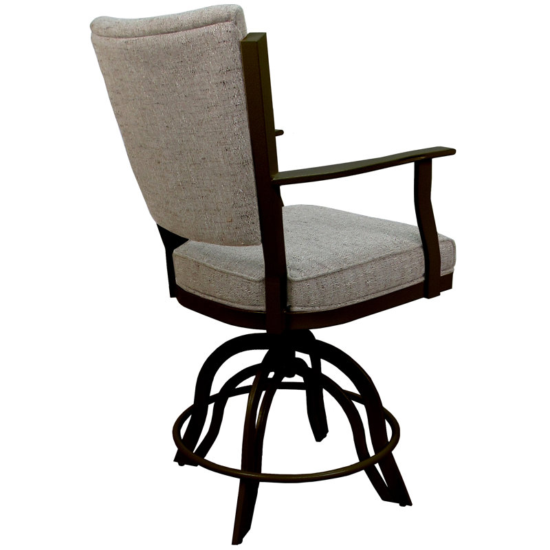 Tabourets de comptoir en métal Custom, Brun, Bois flottant Hemsath, Tabouret de comptoir (siège d'une hauteur de 26 p
