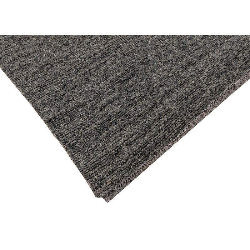 Wool Area Rug in Dark Gray, Rectangle 12' x 15'