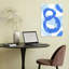 Flowing Blue Circles Abstract Contemporary Modern Wall Art Print by Martina - Wrapped Canvas Print-2029852107