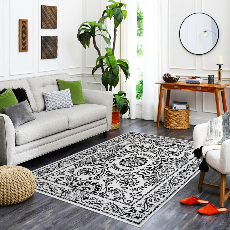 Clinetta Floral Indoor Rug, Rectangle 9'5" x 12'8"