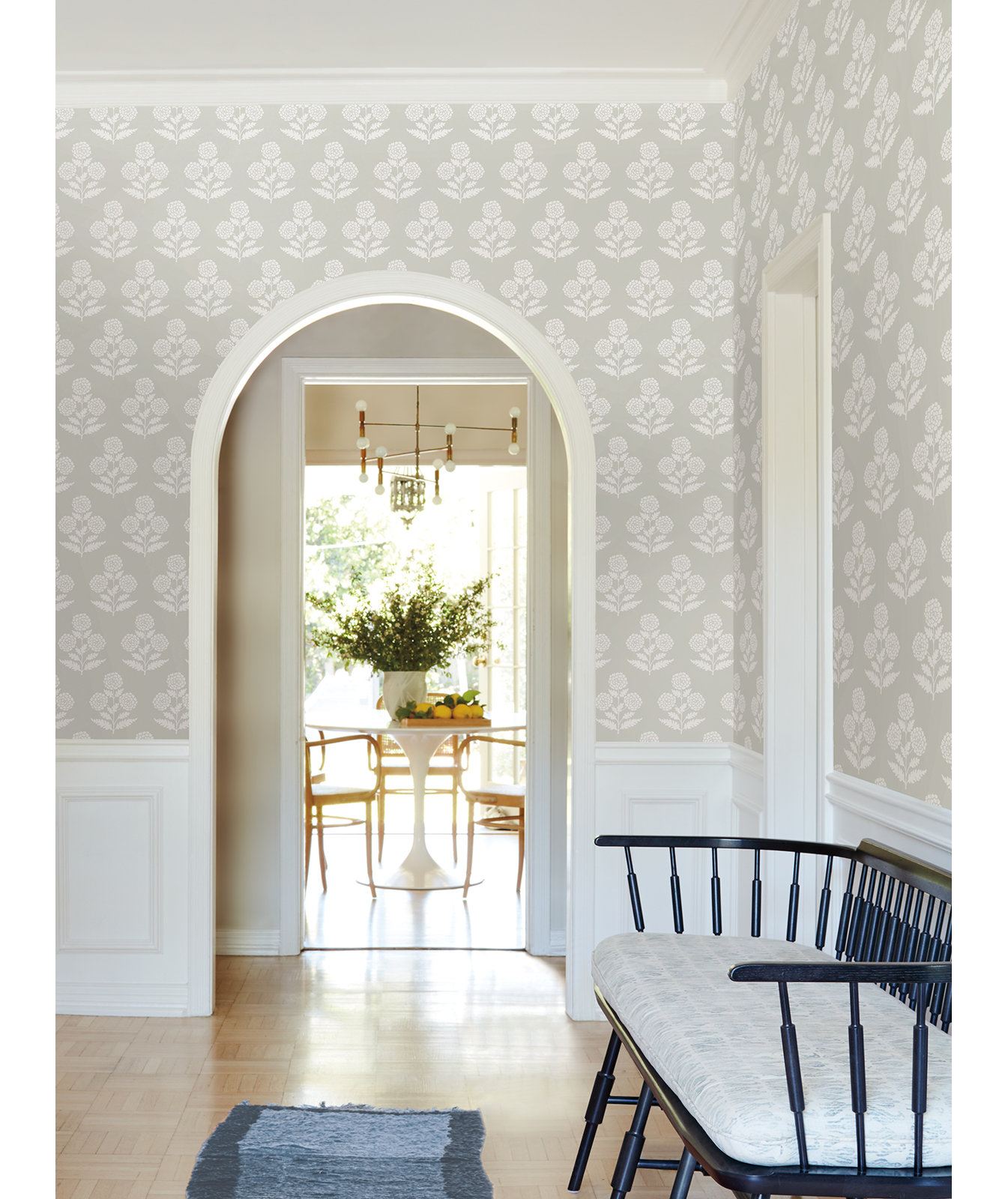 Souci Marigolds Wallpaper, Beige