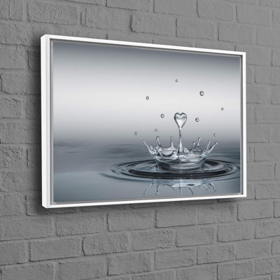 Conception moderne de goutte d'eau sur toile de coton parfaite pour la décoration intérieure ou comme idée cadeau unique