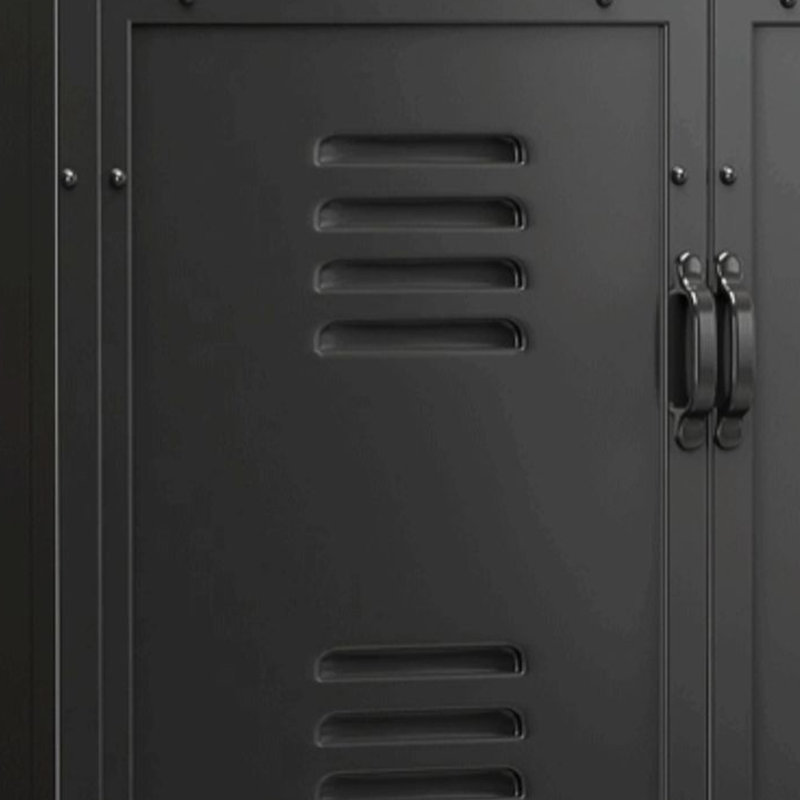 Armoire à chaussures en fer de style industriel rétro