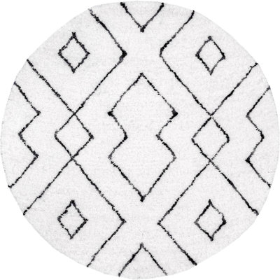 Tapis blanc moelleux Sofie