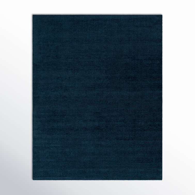 Crowe Wool Dark Blue Area Rug