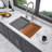Undermount Workstation Kitchen Sink Single Bowl