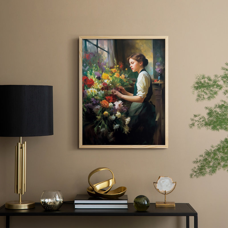 Reproduction encadrée WOMEN Series CDxxxiv - bois massif, H 21 po x l 17 po, Naturel