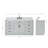 Tidworth 66'' Solid Wood Single Bathroom Vanity with 1.5'' Carrara Marble Top-91360833-119088805
