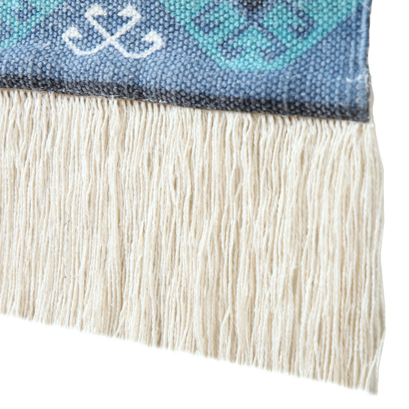 Bordure suspendue en coton avec tige Southwestern Boho, H 36 po x l 19,5 po