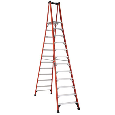 12 - Step Fiberglass Folding Step Ladder