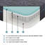 Grand matelas pour lit de 11 po, mousse viscoélastique imprégnée de gel, gris foncé, ressorts ensachés pour un sommeil paisible, mousse, matelas de confort moyen de 11 po et ressorts pour un sommeil profond
