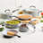 Eco Advantage Ceramic Nonstick Cookware Pots and Pans Set with Cooking Tools, 13 Piece-72863071