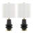 Lloyd 26" Contemporary Table Lamp, Modern White Linen Shade from Grandview Gallery by LumiSource - Set of 2-1470650504