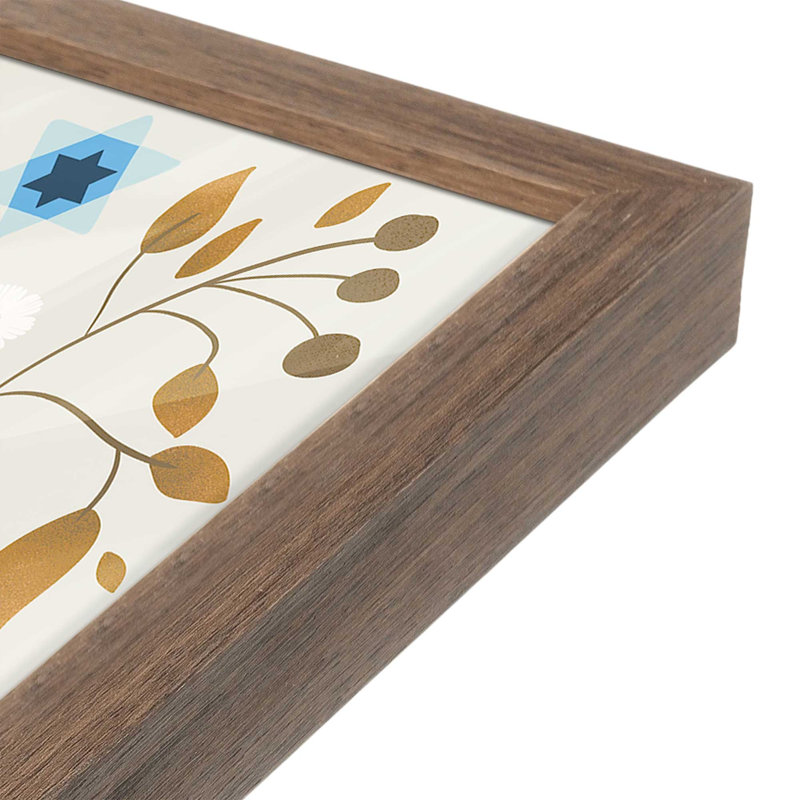 «Hanukkah Nights» par Marni Goren, reproduction d'art sur papier, H 48 po x l 36 po, Brun