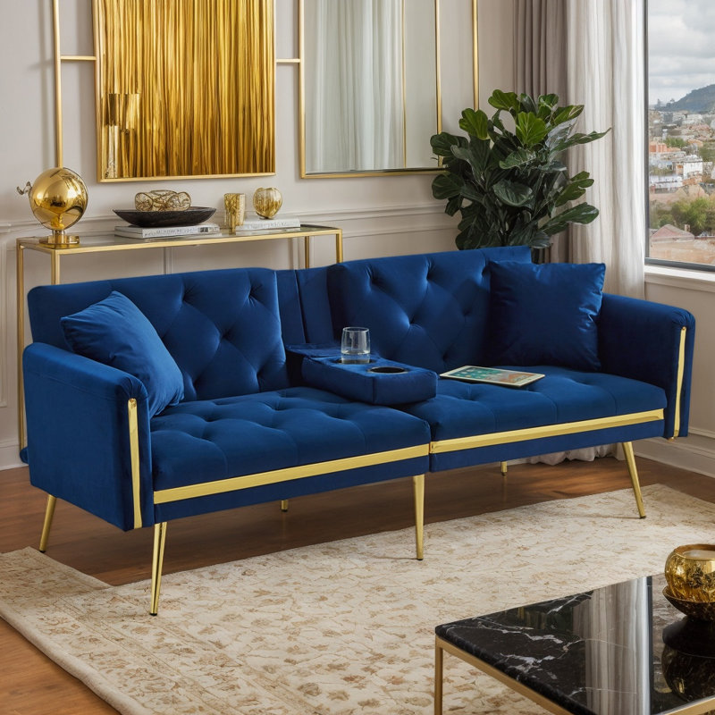 2 Seater Velvet Sofa