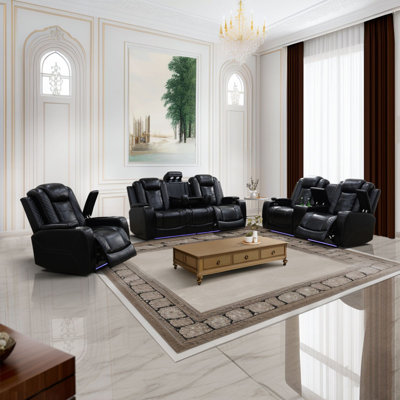 Khristal 3 - Piece Living Room Set