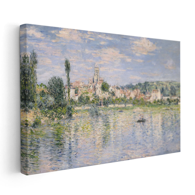 «Vétheuil in Summer, 1880», reproduction d'art sur toile, H 40 po x l 60 po