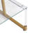 Kazbek 17.72'' Glass Top Console Table-704950742
