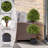 40'' Artificial Boxwood Double Ball Topiary Trees