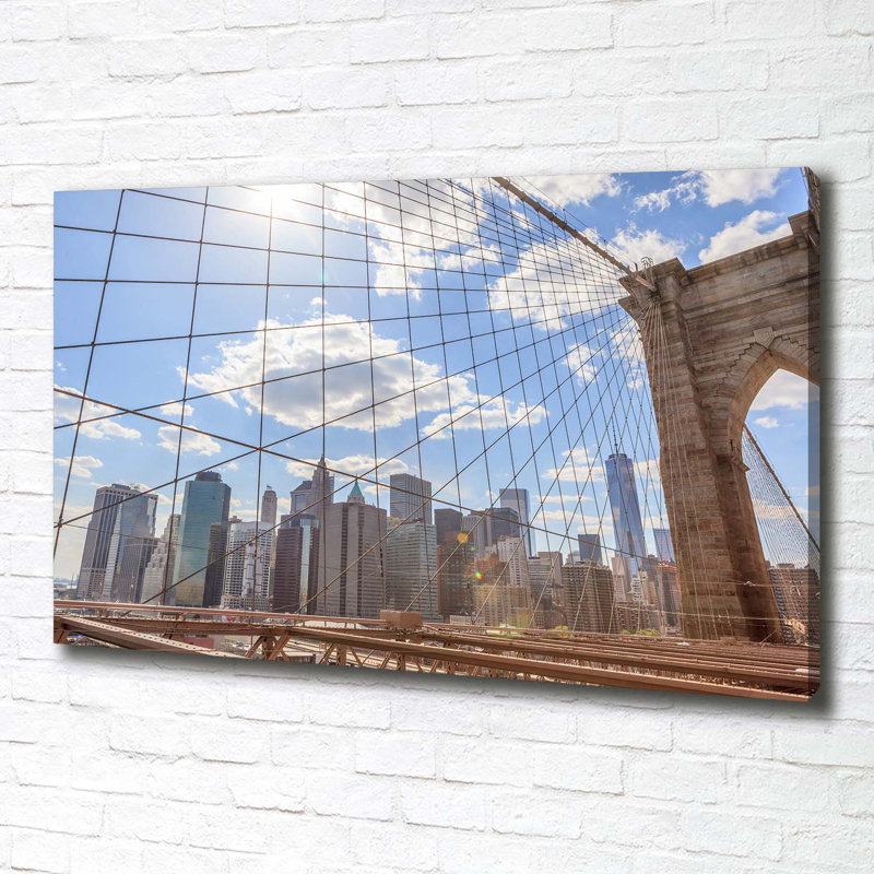 The Bridge Of New York - Wrapped Canvas Print