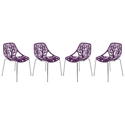 Chaise de salle à manger moderne empilable Octavien - légère, robuste, élégante et facile à assembler