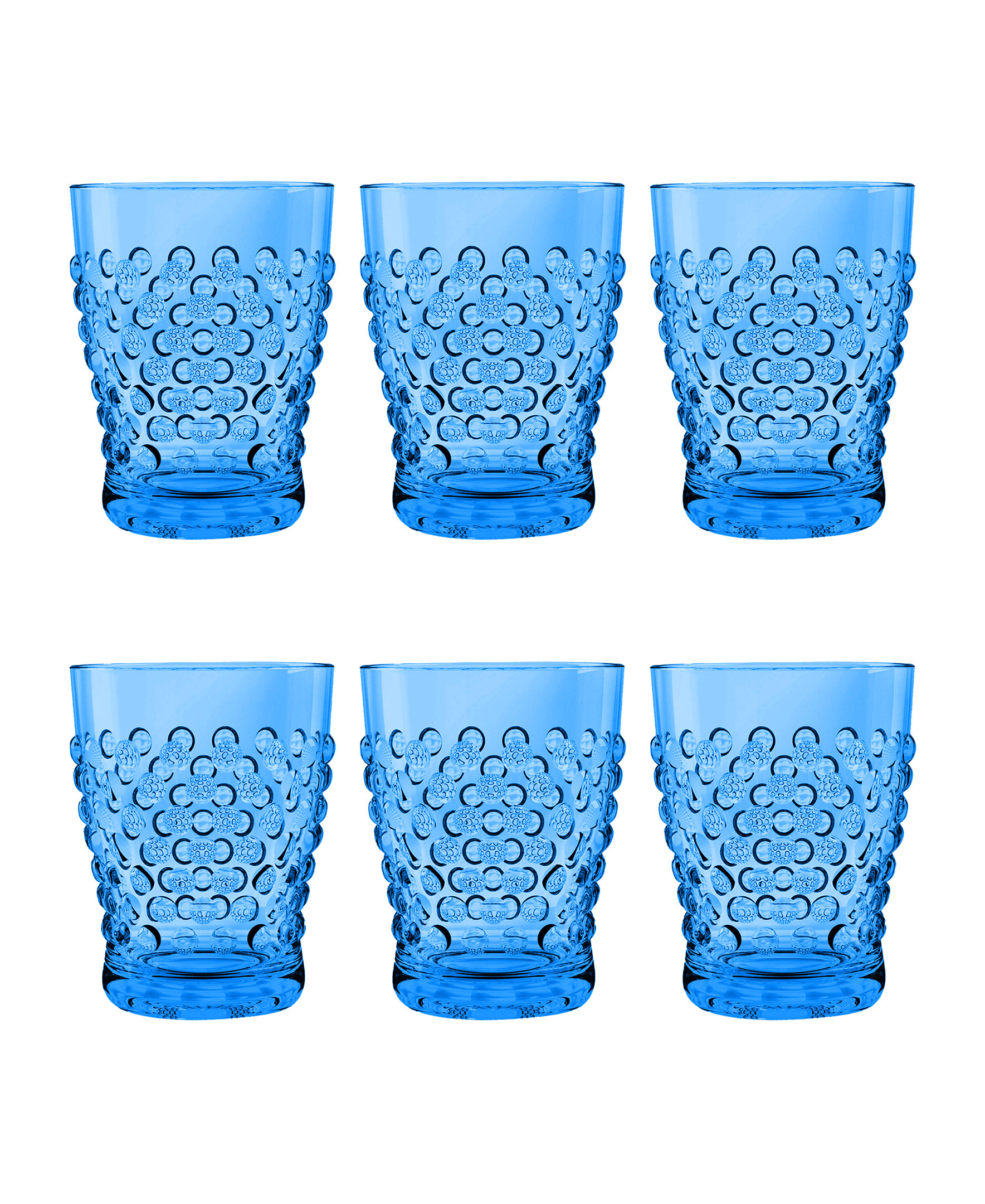 TarHong Hammered Acrylic Drinkware, Set of 6 - DOF