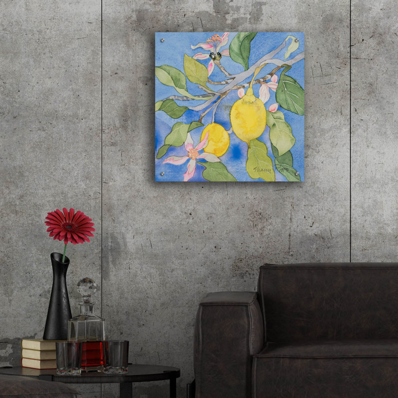"Lemon Tree Italy 1" par Sharon Pitts, H 24 po x l 24 po x P 0,2 po
