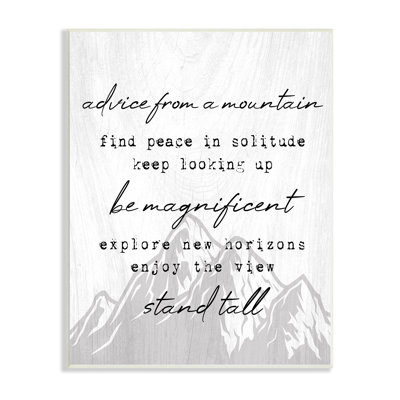 "Conseils de montagnes", citation d'aventure rustique et noire, estampe numérique encadrée, art texturé par Lil '' Rue