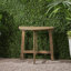 TABLE BISTRO WESTMONT DEMI-ROND, GRIS