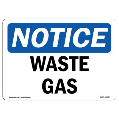 Osha Notice Waste Gas Sign