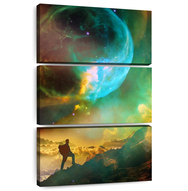 Vibrant Space Hiker