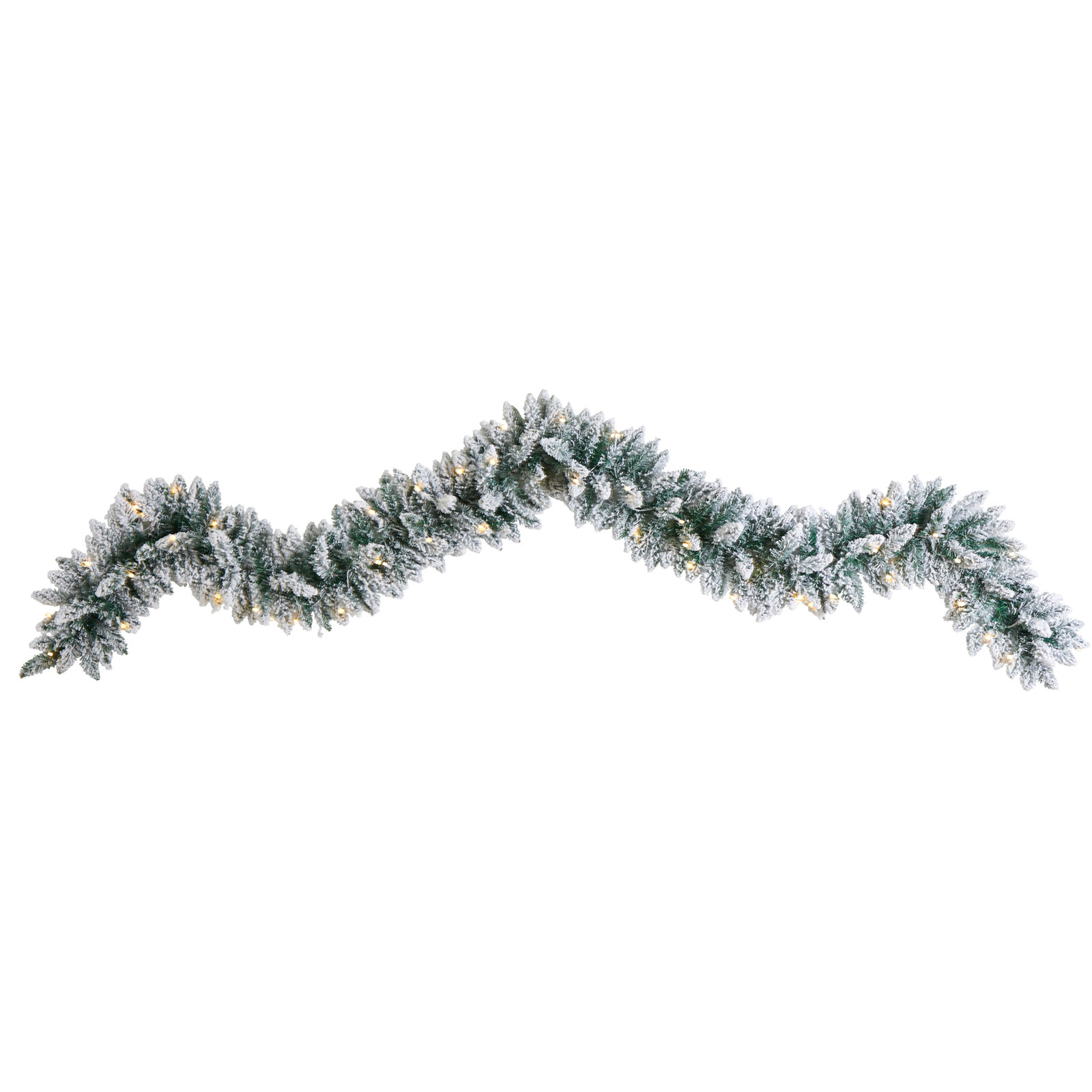 108'' in. Lighted Faux Pine Garland