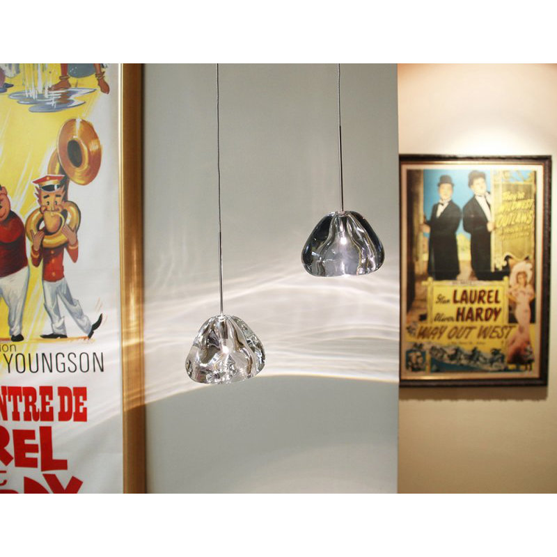 Blob II 1 - Light Pendant, Satin Nickel, Clear