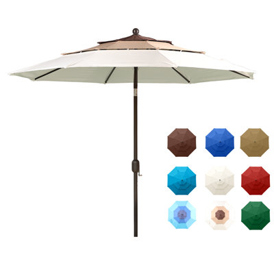 10 Ft 3-Tier Patio Umbrella