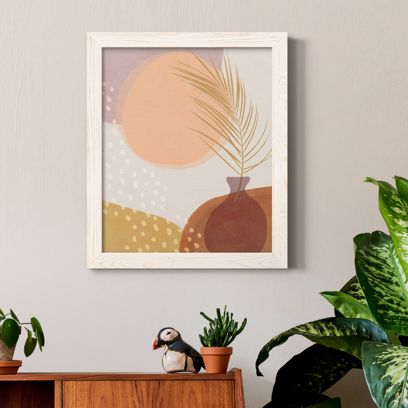 Sedona Sunset - Peinture sur toile encadrée, Cadre blanc, H 20 po x l 17 po x P 1,5 po