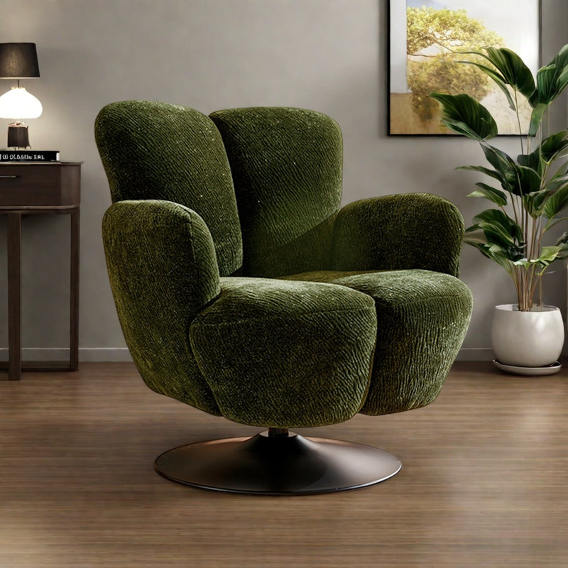 Une méridienne rotative à 360 ° en forme de U, Chenille verte