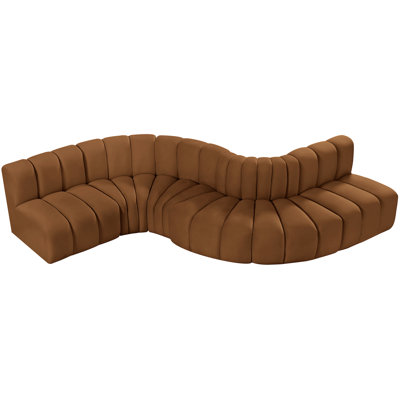 Izelia Upholstered Curved Sectional Reversible