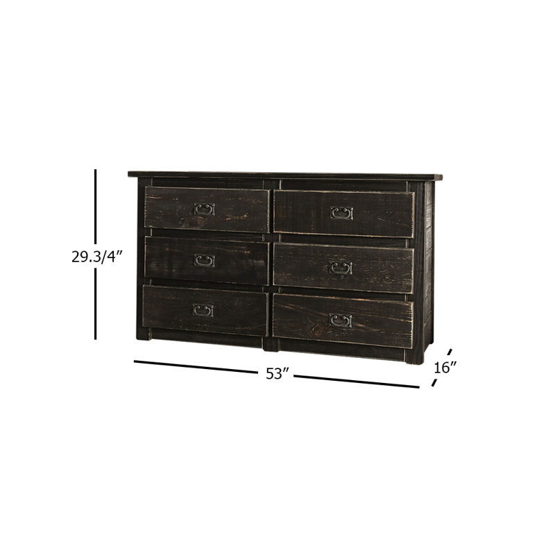 Commode double 6 tiroirs Angelinah