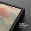 "Cherry Blossom Trees & Mount Fuji Pastel Landscape", reproduction d'art sur toile encadrée 3 pièces-1199895179-1199895172