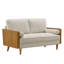 Kellan Performance Velvet Sofa In Walnut Alabaster-105770600-105770607-105770601