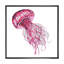 " Cute Pink Jellyfish " Painting Print-112833143-112833141